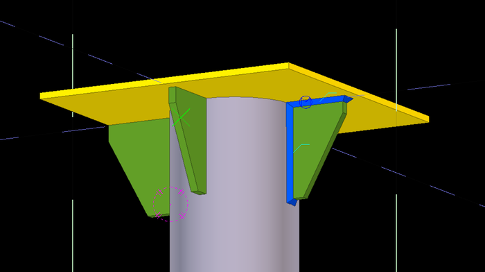 2019-09-04 15-13-47 Tekla Structures - C  ALL Общая Эстакада -45  - View 7 - (Редактор пользовательских компонентов - персп.png