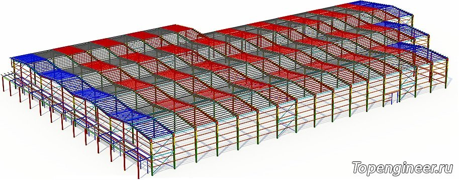 Конструкции из сварной балки КМ и КМД - разработка КМД, КМ, КЖ. Tekla Structures - BIM 