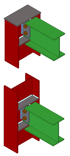 x Column Shear Plate Full Sm